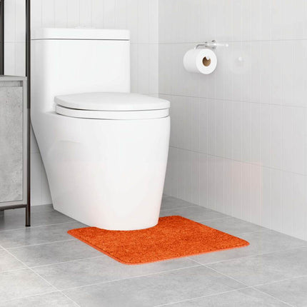 Skridsikker badeværelsesmåtte med toiletudskæring Orange