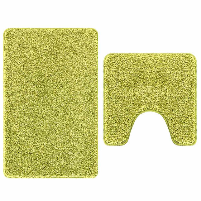Anti-skid badevægs måttesæt 2 pcs Grøn PP