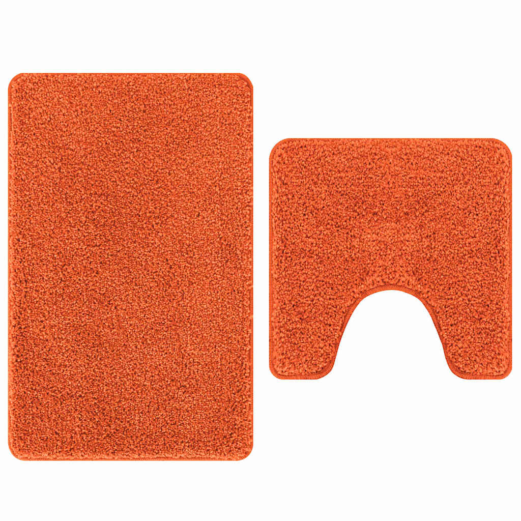 Anti-skid badevægs måttesæt 2 pcs Orange PP billede
