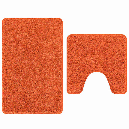 Anti-skid badevægs måttesæt 2 stk. Orange 50 x 50 cm PP