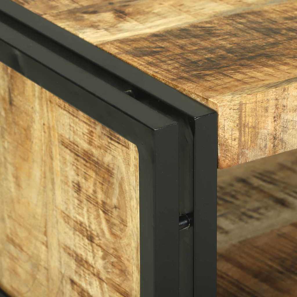 Sofabord Brun 120 x 50 x 38 cm Massivt ru mangotræ