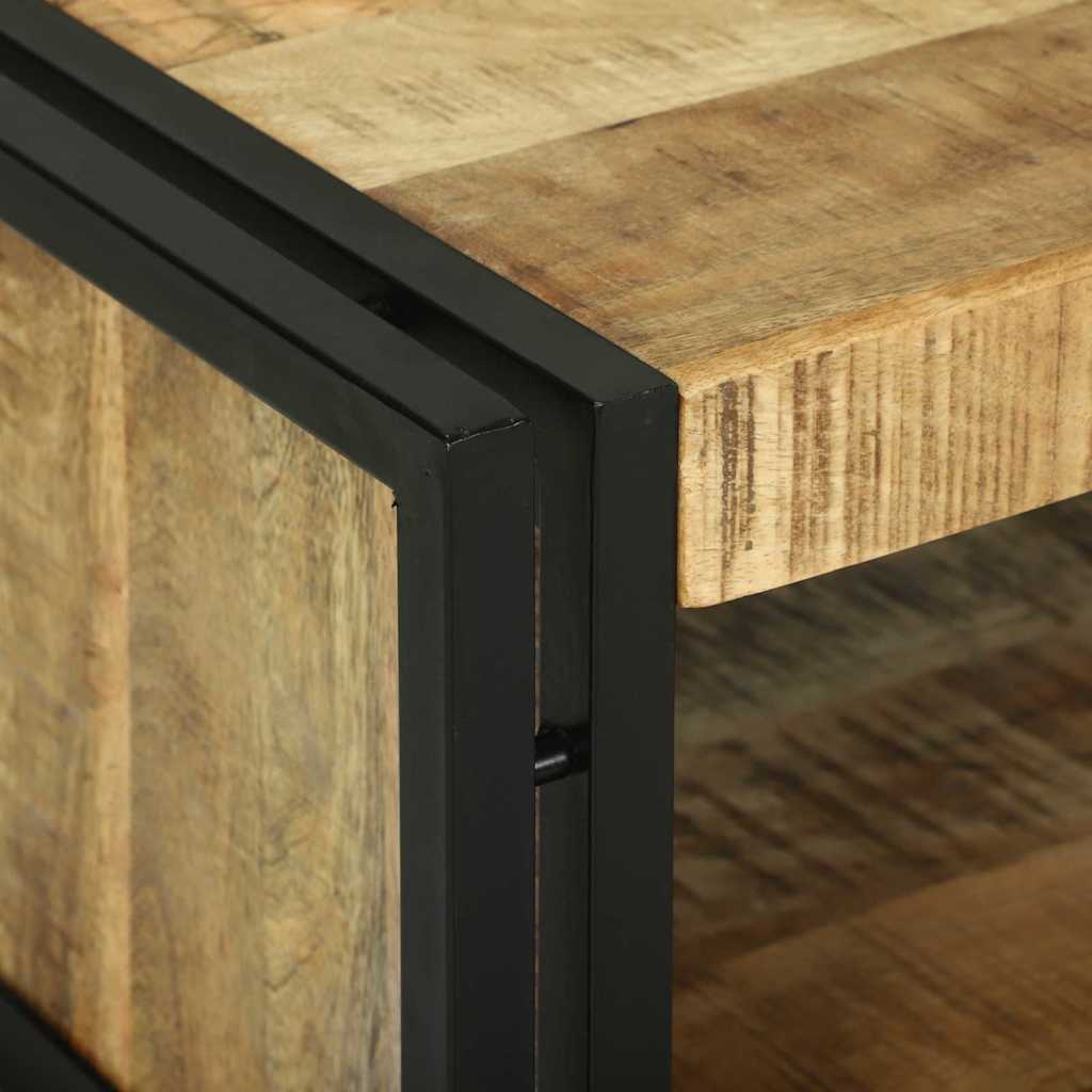 Sofabord Brun 90 x 50 x 38 cm Massivt ru mangotræ