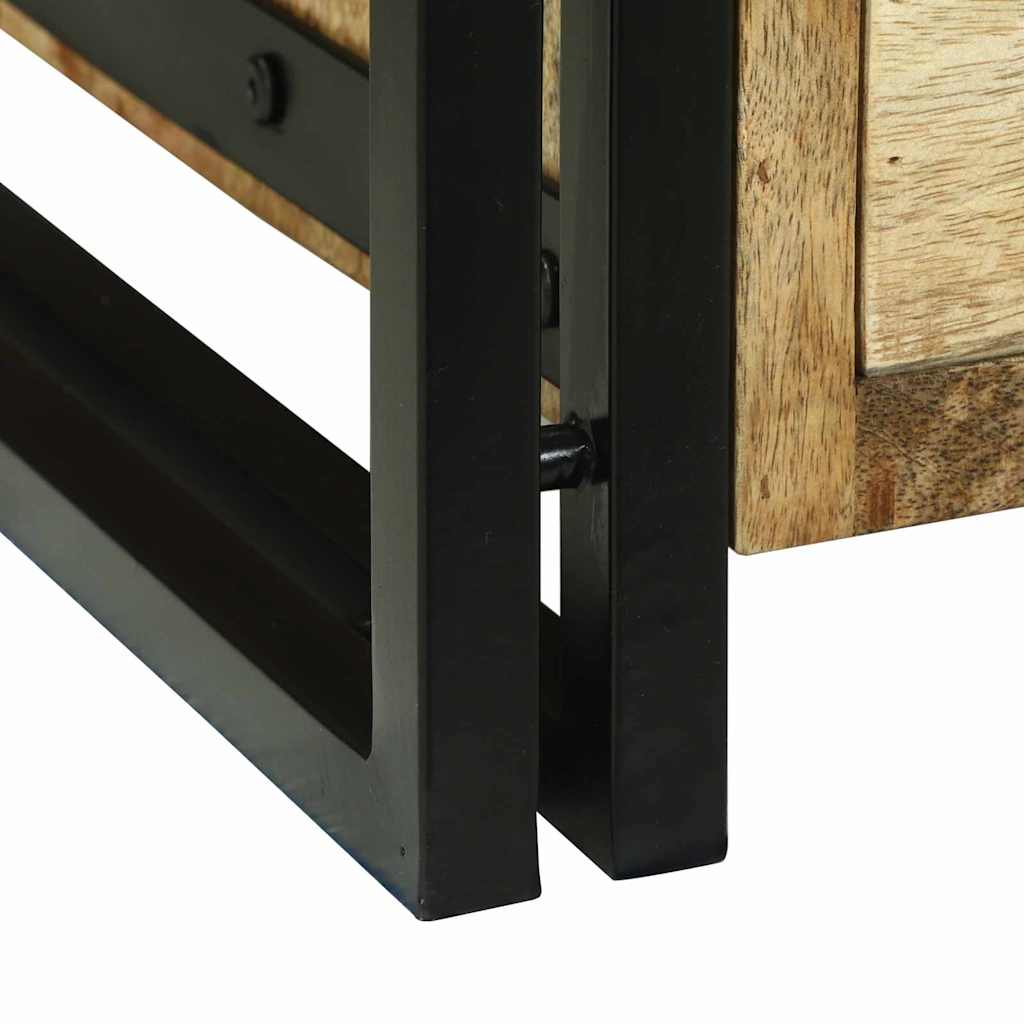 Sofabord med skuffe Brun 90 x 50 x 38 cm Massivt ru mangotræ