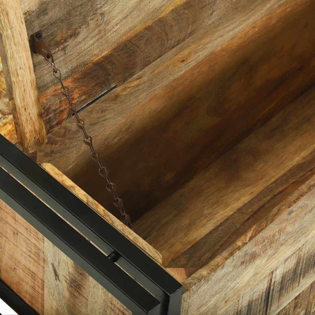 Sofabord med skuffe Brun 90 x 50 x 38 cm Massivt ru mangotræ