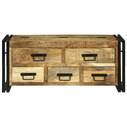 Sofabord med skuffe Brun 90 x 50 x 38 cm Massivt mangotræ