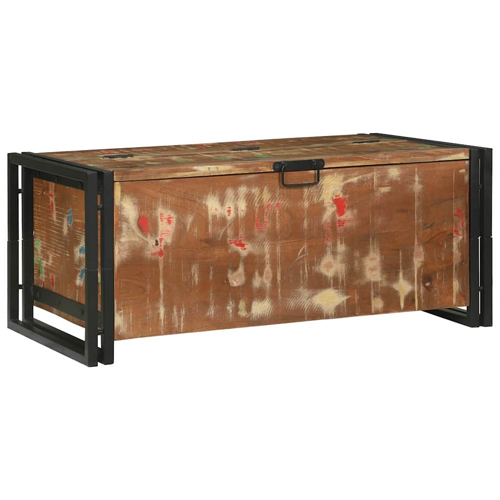 Sofabord med skuffe Brun 90 x 50 x 38 cm Massivt genanvendt træ