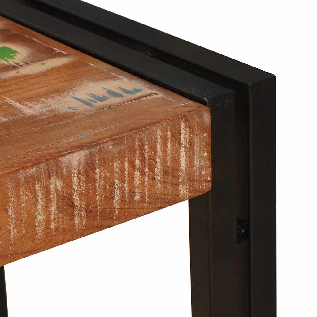 Konsolbord Flerfarvet 90 x 33 x 75 cm Massivt genanvendt træ