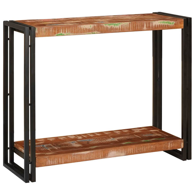 Konsolbord Flerfarvet 90 x 33 x 75 cm Solid genbrugs træ