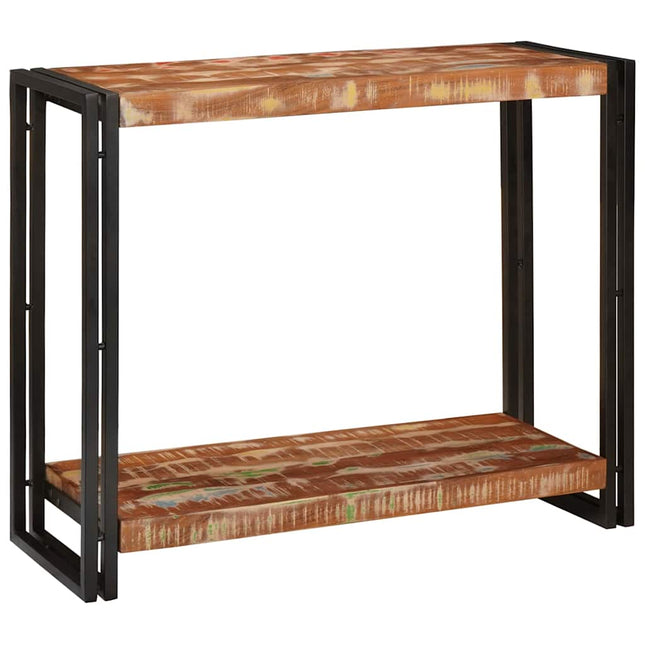 Konsolbord Flerfarvet 90 x 33 x 75 cm Solid genbrugs træ