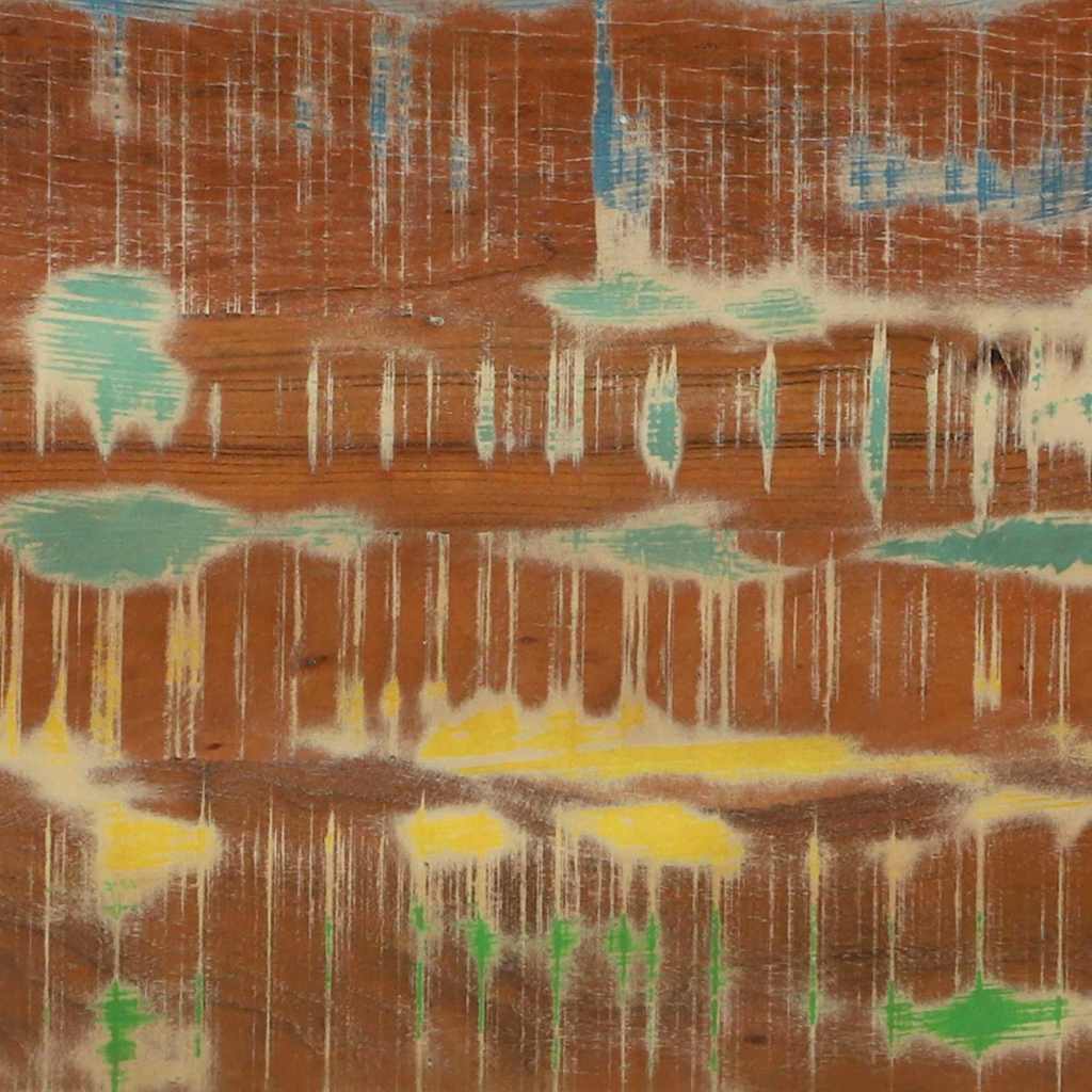 Konsolbord Flerfarvet 90 x 33 x 75 cm Massivt genanvendt træ