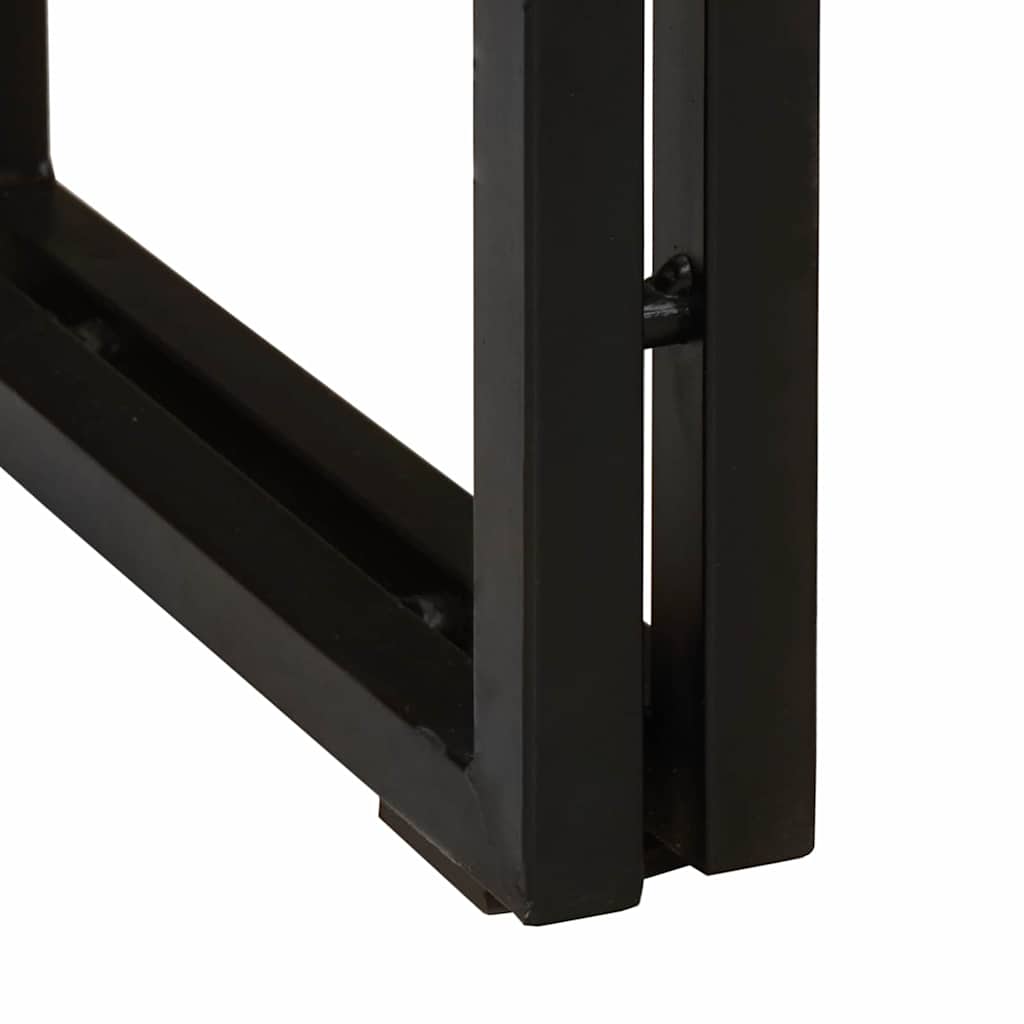 Konsolbord med hylde Brun 160 x 33 x 75 cm Massivt akacietræ