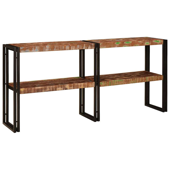 Konsolbord Flerfarvet 160 x 33 x 75 cm Solid genbrugs træ