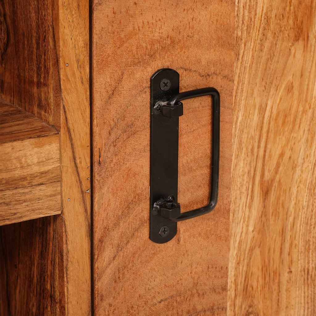 TV-skab med hylde Brun 120 x 30 x 50 cm Massivt akacietræ