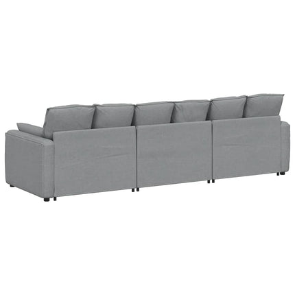 modulsofa med hynder lysegrå