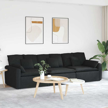 modulsofa med hynder sort