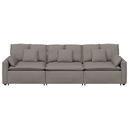 modulsofa med hynder gråbrun