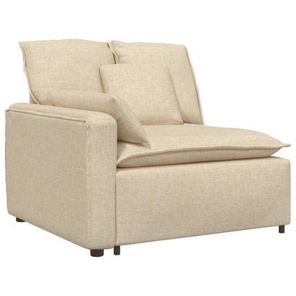 modulsofa med hynder cremefarvet