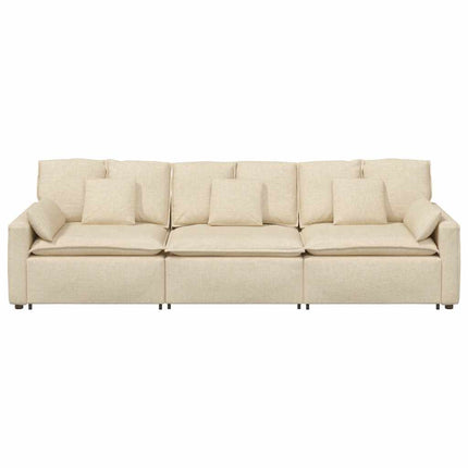 modulsofa med hynder cremefarvet