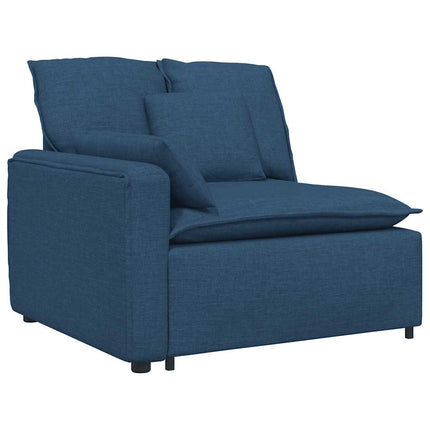 modulsofa med hynder blå