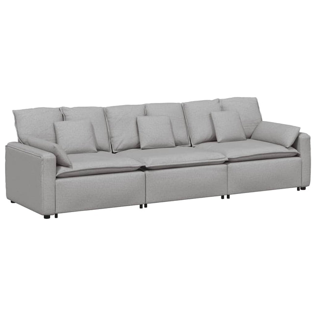 modulsofa med hynder skygrå
