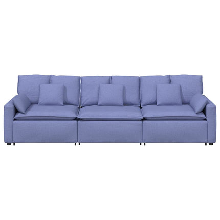 modulsofa med hynder jeansblå