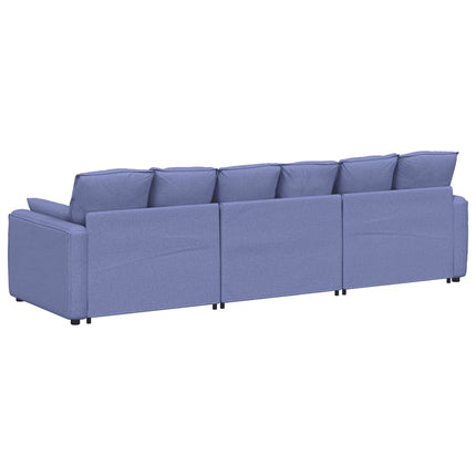 modulsofa med hynder jeansblå