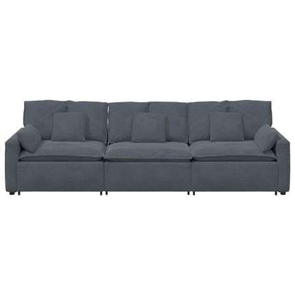 modulsofa med hynder mørkegrå