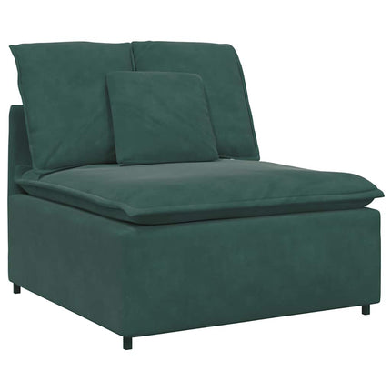 modulsofa med hynder mørkegrøn