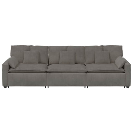 modulsofa med hynder lysegrå