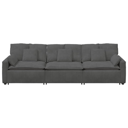 modulsofa med hynder mørkegrå