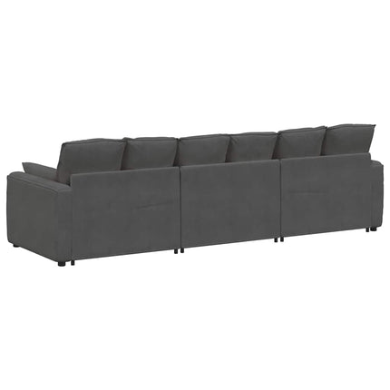 modulsofa med hynder mørkegrå
