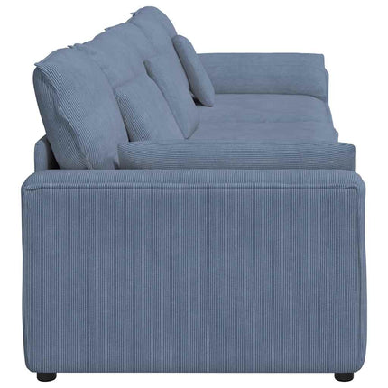 modulsofa med hynder blå