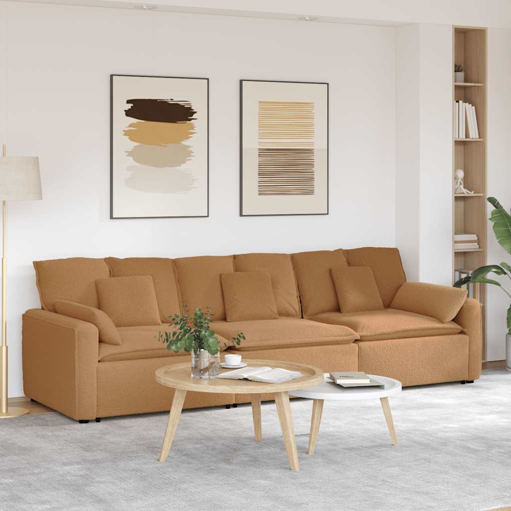 modulsofa med hynder beige