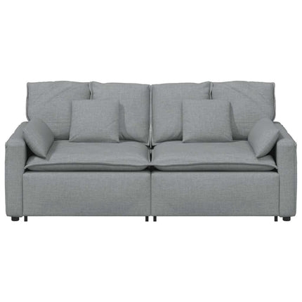 modulsofa med hynder lysegrå