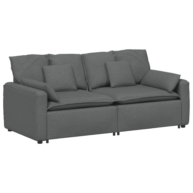 modulsofa med hynder mørkegrå
