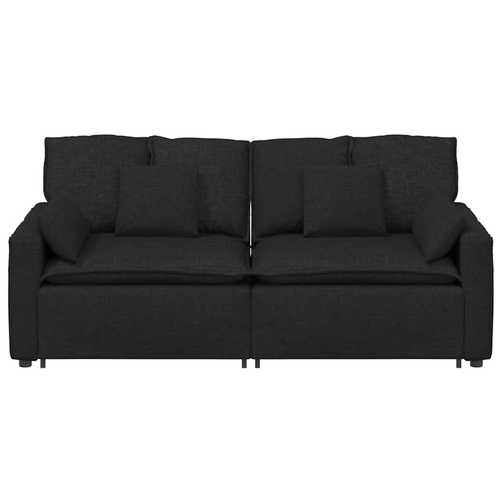 modulsofa med hynder sort