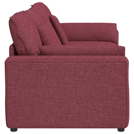 modulsofa med hynder vinrød