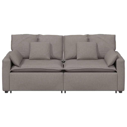 modulsofa med hynder gråbrun