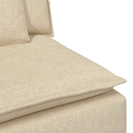 modulsofa med hynder cremefarvet