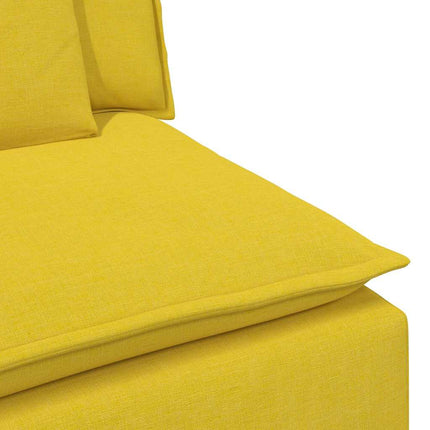 modulsofa med hynder lysegul