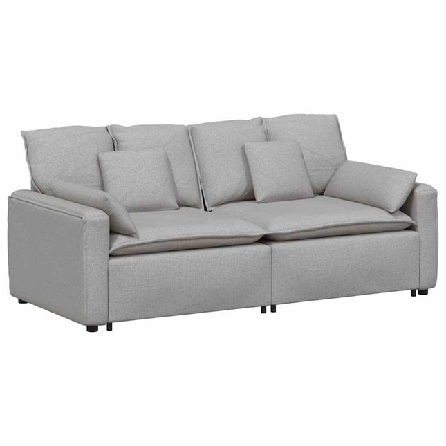 modulsofa med hynder skygrå