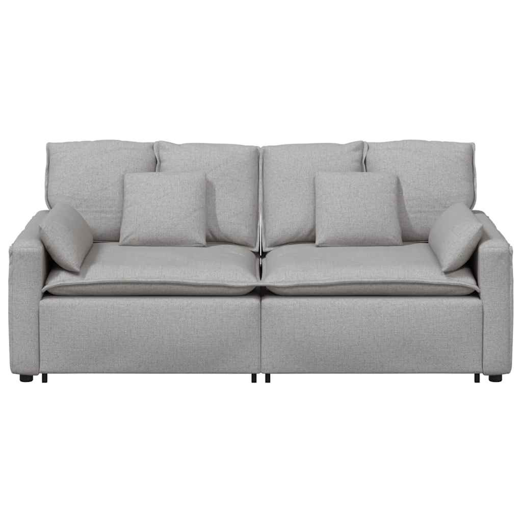 modulsofa med hynder skygrå