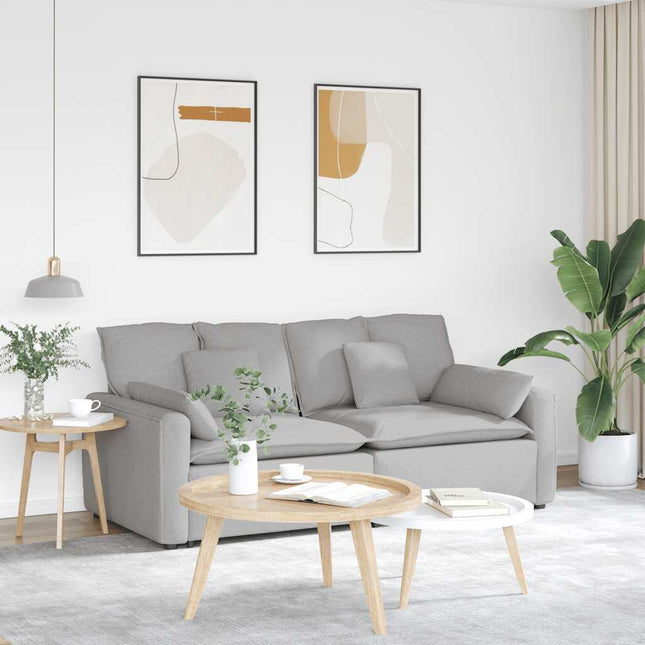 modulsofa med hynder skygrå
