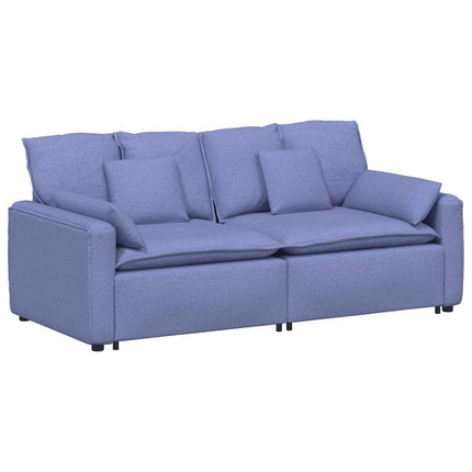 modulsofa med hynder jeansblå