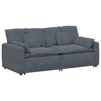 modulsofa med hynder mørkegrå
