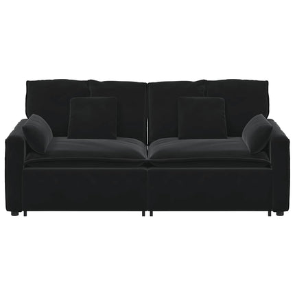 modulsofa med hynder sort