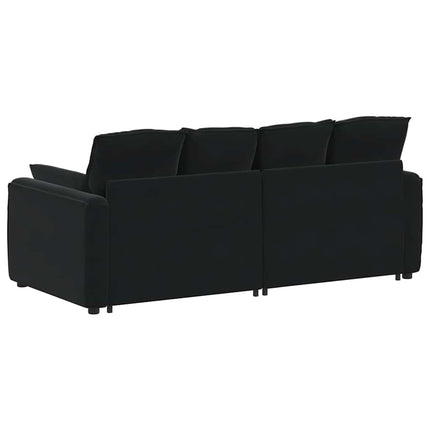modulsofa med hynder sort