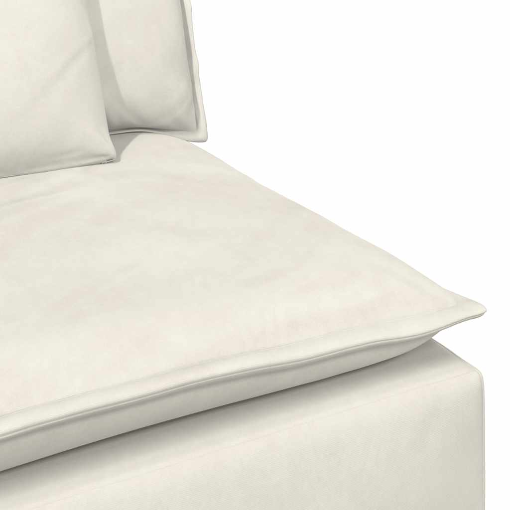 modulsofa med hynder cremefarvet