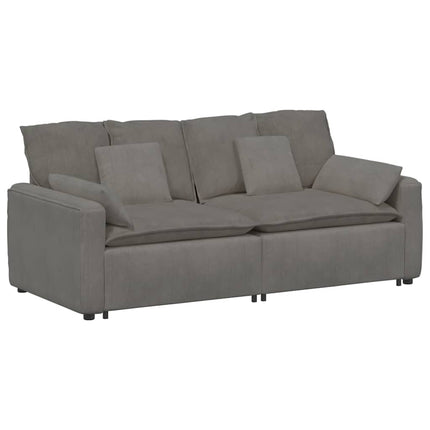 modulsofa med hynder lysegrå