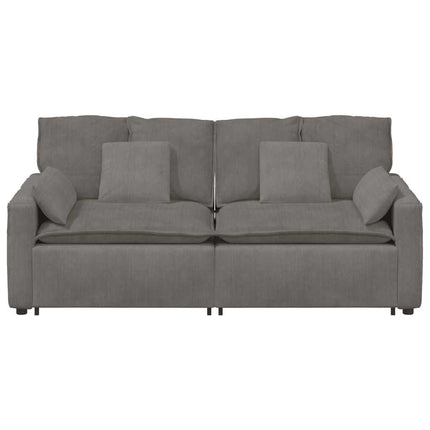 modulsofa med hynder lysegrå